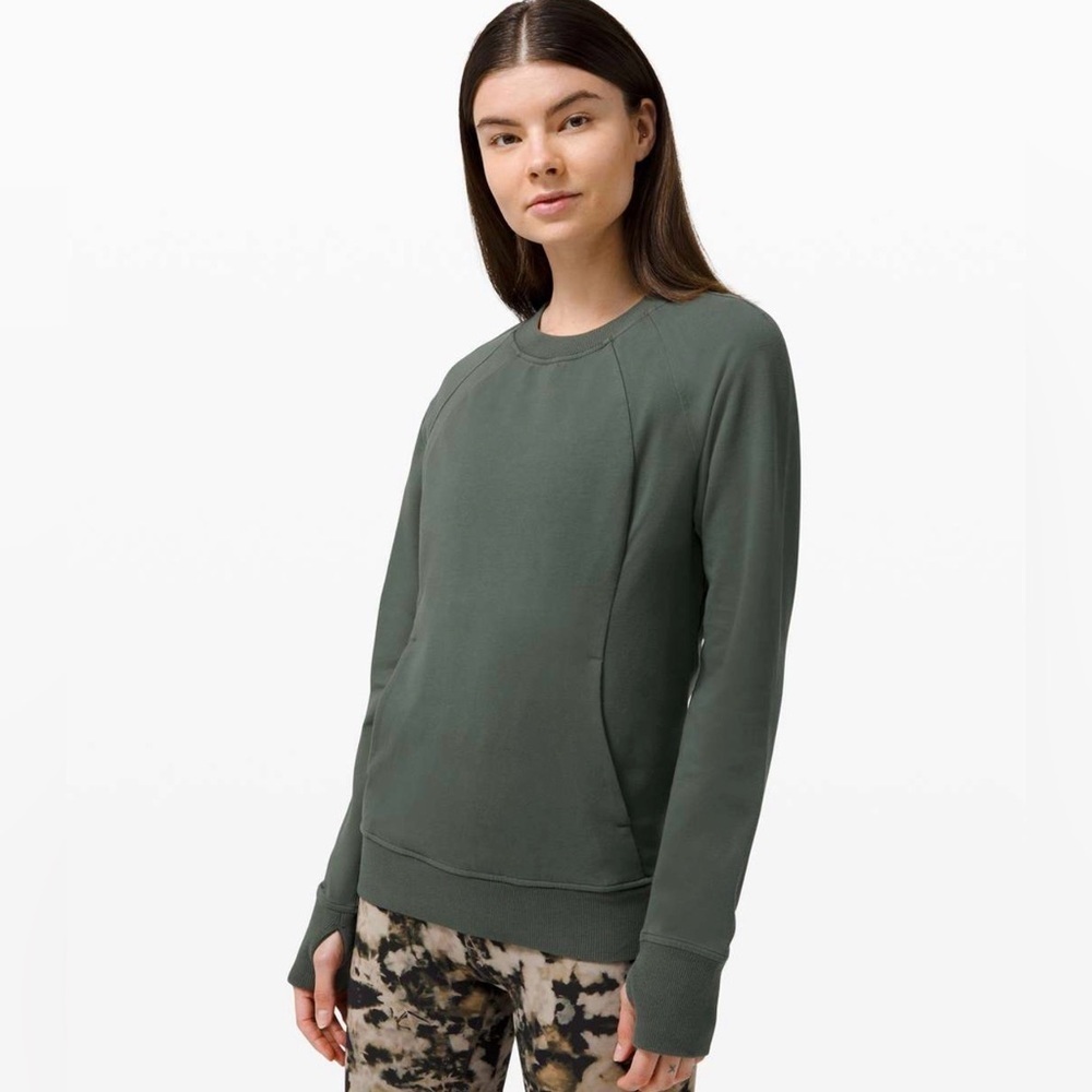 Lululemon Scuba Crew Sweatshirt – Smoked Spruce – Size 8